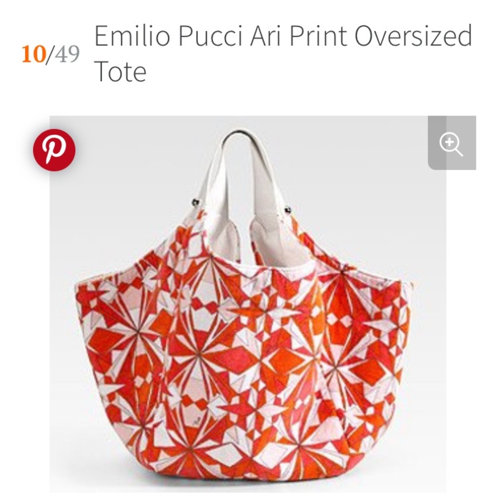 ISO Emilio Pucci terry tote in these colors✨